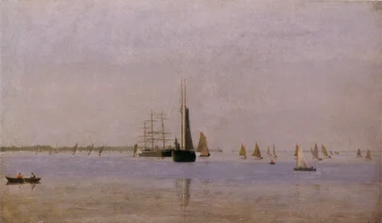 Fartyg och segelbåtar på Delaware